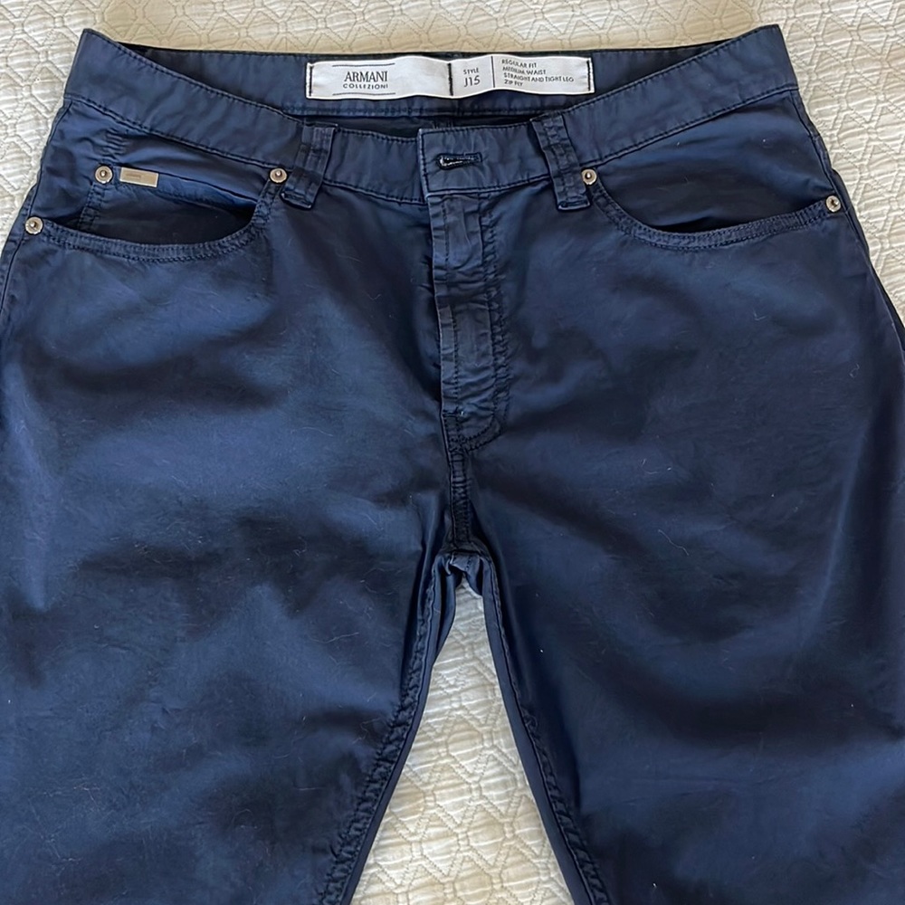 Armani Collezioni Blue J15 Regular Fit Stretch